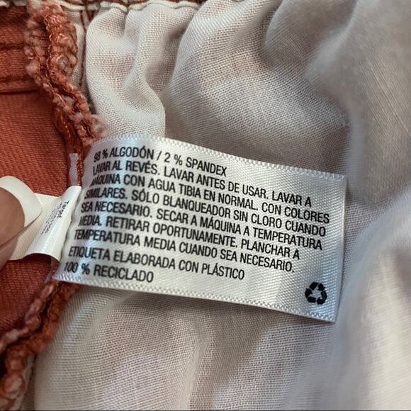 Wild Fable Paperbag Shorts Womens Large Double Button Pockets Pink High Waisted - Picture 6 of 9